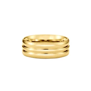 Aliança Love Me em Ouro Amarelo 18k, 7mm