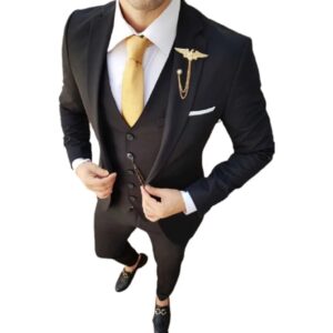 Terno Slim Masculino Completo - Calça+paleto+colete